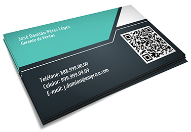 tarjeta de presentacion con codigo qr