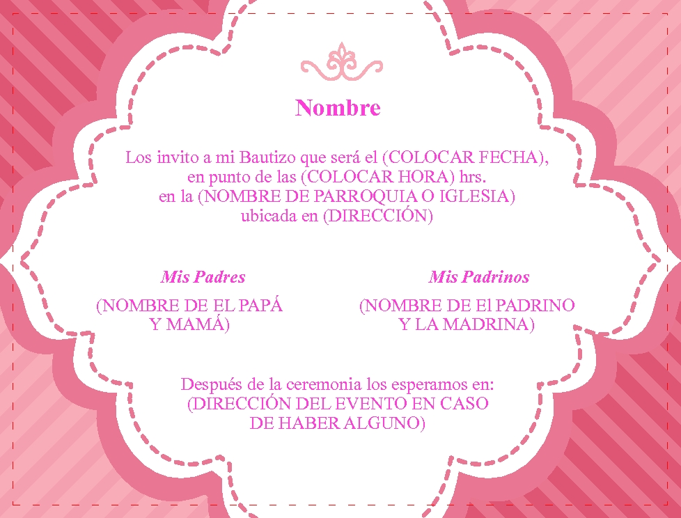 pink cross girl invitaciones de bautizo inspirate con esta bonita