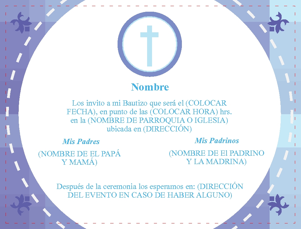 <strong>Invitaciones Para Bautizo</strong> | Spanish Baptism Invitations Template para invitaciones de bautizo
